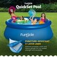 thumbnail image 4 of Funsicle QuickSet Piscine hors Terre Ronde à Anneau Supérieur Gonflable 8 Pieds x 30 Pouces Ensemble, 4 of 6