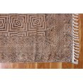 thumbnail image 4 of Casavani Handmade Cotton Area Rug Outdoor Patio Children Playroom Rug,Brown 4'x10' ft, 4 of 6