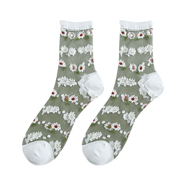 IROINID Économies Chaussettes à la Cheville pour Femmes Maille Dames Respirabilité Patchwork Chaussettes Fines Bas