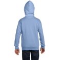 thumbnail image 3 of Hanes Comfortblend EcoSmart Kids` Full-Zip Hoodie Sweatshirt, M, Light Blue, 3 of 4