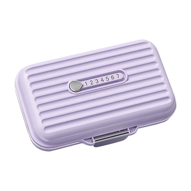 FHBVT Organisateur de Médicaments Portable Sécuritaire 7 Jours 3 Repas par Jour Boîte de Rappel de Pilules Compacte Mini Format Bonbon pour Voyage Usage Quotidien Personnes Âgées Gestion des Médicaments Petit Distributeur de Pilules Boîte de Rangement