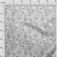 thumbnail image 3 of oneOone Rayon Gray Fabric Floral Craft Projects Decor Fabric Printed By The Yard 56 Inch Wide, 3 of 4