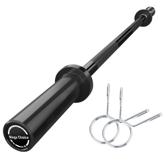 Barbell Bar EZ Curl Bar for Weightlifting – Heavy Duty 47” Olympic Bar with 500LB Capacity and Ergonomic Grip