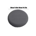 thumbnail image 3 of 14 Inch Round Chair Cover Counter Stool Covers Slipcovers For Bar Stools Bar Stools Covers Seat Covers For Bar Stools, Dark Gray(1PCS), 3 of 6