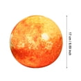thumbnail image 4 of 3D Round Pillow Decorative Throw Pillow Moon Sun Design Unique Home Space Theme Cushion Idea, 4 of 5
