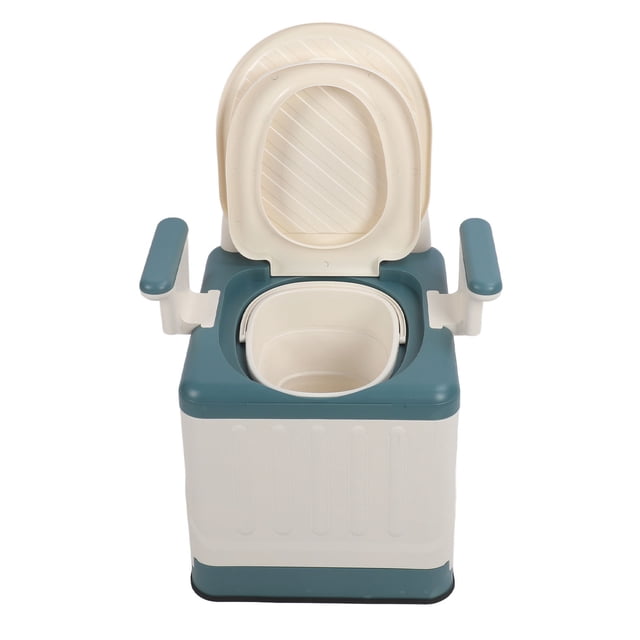 Commode de Chevet Mobile, Base Stable Scellée contre les Odeurs, Forte Capacité de Charge, Toilette Portable pour Adultes pour Activités Extérieures