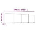 thumbnail image 4 of vidaXL 4-Panel Room Divider Brown 698x180 cm Fabric, 4 of 5