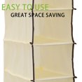 thumbnail image 4 of 10 Shelf Hanging Shoe Storage Organizer Hanging Shoe Shelves Collapsible Wardrobe Storage, 4 of 8