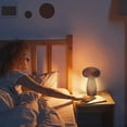thumbnail image 4 of Haofy Birch Wood Mushroom Lamp with USB Rechargeable, Touch Control Dimmable Bedside Light for Home Decor, 4 of 8
