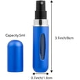 thumbnail image 5 of Mini Perfume Bottles, 5ml Portable Travel Atomizer Spray Refillable Perfume Bottle (4 Pieces), 5 of 5