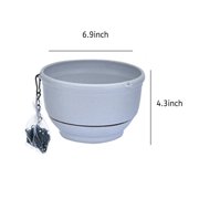 Flower Plants Pot Hanging Pots Planting Seedling Storage Holder Holder Pots Water Decoration Garden Planter Basket for Patio Greenhouse Red