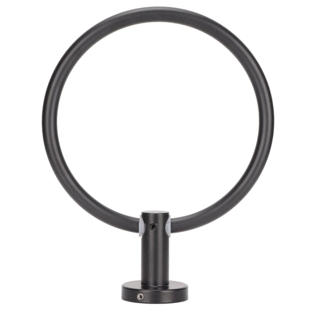 Porte-serviettes Rond Facile à Installer pour Balcon Noir