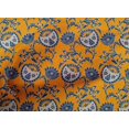 thumbnail image 4 of oneOone Cotton Cambric Fabric Leaves & Floral Block Printed Craft Fabric BTY 56 Inch Wide, 4 of 4