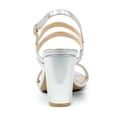 thumbnail image 3 of BLISSFUL STEP Women's Open Toe Slingback Chunky Heel Ankle Strap Sandals, 3 of 7
