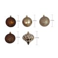 thumbnail image 3 of Décorations incassables Holiday Time, 45 unités, brun/bronze/champagne, 3 of 5