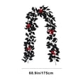 thumbnail image 3 of Amzcrzy Simulation Vine Halloween Rose Leaves Simulation Rattan Artificial Rose Leaves Decoration Arrangement Thanksgiving Pumpkin Rattan. Christmas Decorations Halloween Decorations Fall Decor, 3 of 6