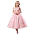 thumbnail image 1 of oqasdz Robe Fille Élégante Robe de Fête Fille Sans Manches Tutu avec Couches Fluides pour Grandes Enfants et Tout-Petits Tenue, 1 of 6
