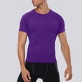thumbnail image 2 of Kaemgyyd Chandail de Compression Homme Respirant à Manches Courtes Ajusté Athlétique Sport sous-Vêtement Séchage Rapide Extensible Course Entraînement Hauts, 2 of 4