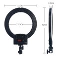 thumbnail image 2 of SalonMore Pro Photography Set 12" LED Ring Lamp 2500K-6000K Dimmable Ring Light Kit Black, 2 of 5