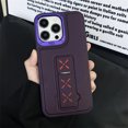 thumbnail image 1 of Luxury New carbon Fiber Patterned Leather Phone Case For iPhone 15 14 13 12 Pro Max HDD Pivot Stand Shock Absorbing Back Cover DMH, 1 of 6