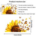 thumbnail image 3 of CEHVOM One-meter Wall Sticker Plant Sunflower Butterfly Wall Sticker Background Wall Window Room Decoration Wall Sticker Self-adhesive Wall Sticker Clearance, 3 of 7