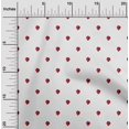 thumbnail image 1 of oneOone Tissu Popeline de Coton Imprimé Fraise BTY 42 Pouces de Large, 1 of 1