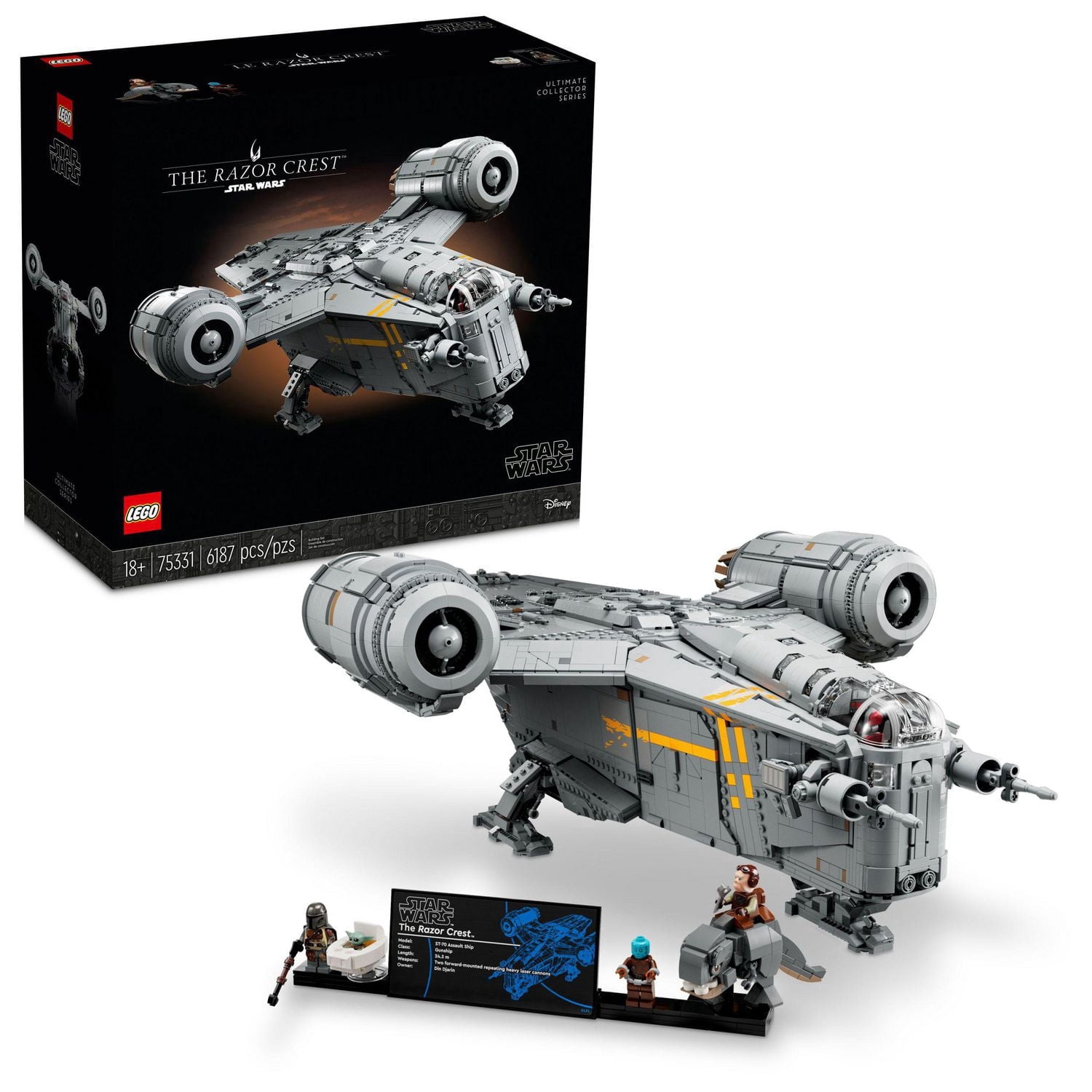 LEGO Star Wars Le Razor Crest 75331 Ensemble de construction (6187 pièces)