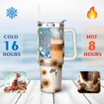 thumbnail image 3 of Gobelet 40 Oz avec Poignée et Paille Isolé Double Paroi en Acier Inoxydable Tasse de Voyage Boîte Cadeau Gobelet Réutilisable Tasse de Café de Voyage pour Bureau Tasse de Bière Isolée Portable pour Boissons Chaudes et Froides, 3 of 5