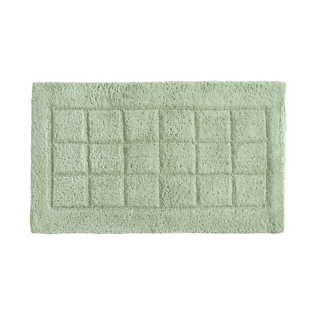 Martha Stewart Everyday 100% Cotton Tufted Reversible Bath Rug Green, 20" x 34"