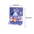 thumbnail image 3 of Nilvkv Christmas Tree Card 3 D Glitter Christmas Tree Greeting Card and Envelope 3 D Christmas Greeting Card Greeting Card Merry Christmas Card Winter Holiday, 3 of 6