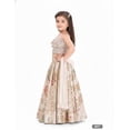 thumbnail image 3 of DWEEP SARA Elegant Cream Floral Printed Kids Lehenga Set, 7-8 Y(28), 3 of 5