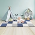 thumbnail image 3 of Baby Play Mat Assembled Size 71.46" x 31.42", 18 pcs Puzzle EVA Foam Playmat Exercise Crawling Floor Mats 1.62 Sqm Coverage Interlocking Floor Tiles, 0.39" Thin, 3 of 7