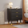 thumbnail image 4 of Bingirl Moderne 57 - Grand Commode en Bois : 3 Tiroirs au Design Cannelé pour le Rangement des Vêtements, 4 of 8