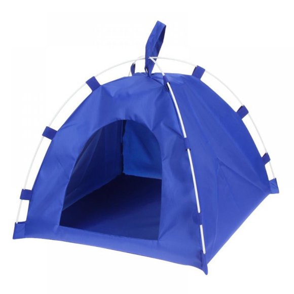 Voyage d'Été en Plein Air Quatre Coin Tente Chien Chat Oxford Tissu Fibre Tige Étanche Pliable Lit de Couchage