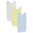 thumbnail image 1 of Bambini 107S Débardeur Garçon Bleu & Jaune & Blanc - Petit, 1 of 2