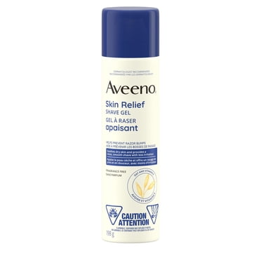Aveeno Skin Relief Shave Gel, Vitamin E, Oat, Hair Removal, Allergy Tested, Fragrance Free