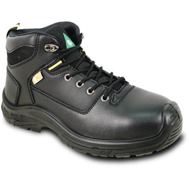 vangelo ASTM and CSA Approved Steel Toe Men Safety Boot ETHAN-2 Puncture and Toe Protection Non-Slip Black Size 6W