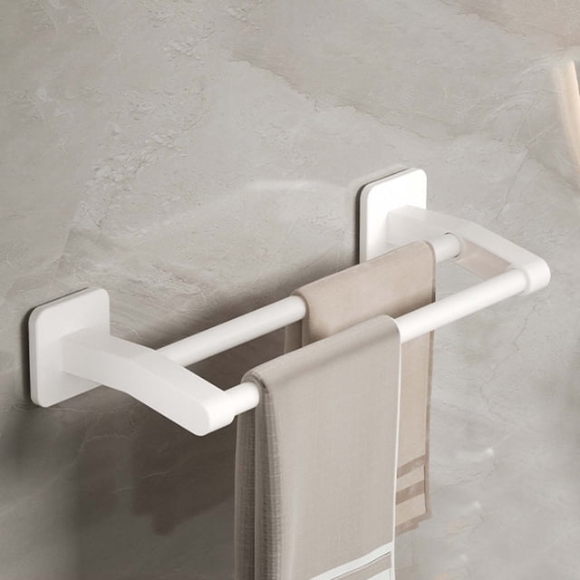 Double Bath Towel Bar, 304 Stainless Steel, Thicken, Wall Mount, Heavy Duty, Rustproof, Easy Installation, Multi-Scene Use, Space Saving