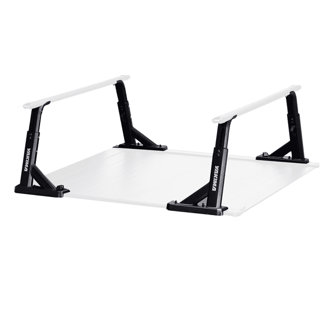 Yakima Aluminum OverHaul HD Towers with Tonneau Kit Mounting Hardware, Black.