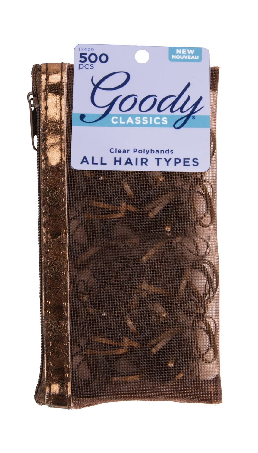 GOODY : ÉLASTIQUES POLY - BRUN, SAC DE TOILE