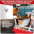 thumbnail image 4 of Chicken Nesting Box, 6 Compartment Metal Chicken Nesting Boxes for Chicken Coop, Easy Egg Collection, Easy Cleaning, Chicken Laying Boxes with Bracket Legs for Hens, Red, 4 of 7