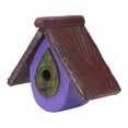 thumbnail image 2 of Hummingbird Resin House, Fixing Groove Resin Bird House  For Yard Purple, 2 of 8