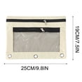 thumbnail image 2 of RXIRUCGD Pencil Pouch 3 Ring, Zipper Pencil Pouches Case Binder Cosmetic Bag, 2 of 2