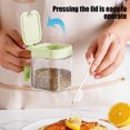 thumbnail image 4 of EGNMCR Kitchen Gadgets Glass Spice Jars Kitchen Organizer Spice Jars Spice Bottle Spice Jars Compact Size Easy To Use Keep Food Dry Suitable For Kitchen Dining Room Glass Spice Jar, 4 of 6