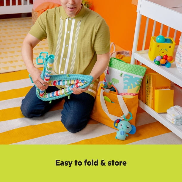 Bright Starts Wild Wiggles FoldAway Activity Gym, age group: 0M+