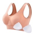 thumbnail image 3 of No Underwire Wireless Bra Clearance 3PC Wireless Bras for Women No Underwire Comfort Seamless Supportive Bra Push up Bralettes with Removable Pads Plus Size Bras Pinky, 3 of 7