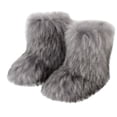 thumbnail image 2 of LSLJS Bottes d'Hiver pour Femmes en Fausse Fourrure Bout Rond Chaudes Duveteuses Peluche Bottes de Neige Imitation Plus Cachemire Chaussures de Neige, 2 of 7