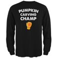 thumbnail image 1 of T-Shirt à Manches Longues Noir pour Adulte avec Motif de Citrouille d'Halloween, 1 of 1