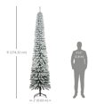 thumbnail image 3 of HOMCOM Arbre de Noël Artificiel de 9 Pieds avec Branches Réalistes Vert, 3 of 10