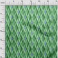 thumbnail image 3 of oneOone Cotton Flex Light Green Fabric Ikat Sewing Craft Projects Fabric Prints By Yard 40 Inch Wide, 3 of 4